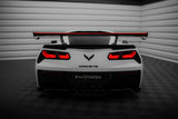 Carbon Spoiler With Internal Brackets Uprights + LED Chevrolet Corvette Stingray / Grand Sport C7 by CHEVROLET CF-CH-CO-C7-WING5-INT-245-P+LED