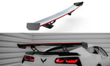 Carbon Spoiler With Internal Brackets Uprights + LED Chevrolet Corvette Stingray / Grand Sport C7 by CHEVROLET CF-CH-CO-C7-WING5-INT-245-P+LED