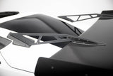 Carbon Spoiler With Upper Swan Mounting + LED Chevrolet Corvette Stingray / Grand Sport C7 by CHEVROLET CF-CH-CO-C7-WING4-UPP-245-P+LED
