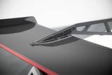 Carbon Spoiler With Upper Swan Mounting + LED Chevrolet Corvette Stingray / Grand Sport C7 by CHEVROLET CF-CH-CO-C7-WING4-UPP-245-P+LED