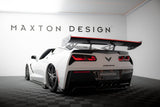Carbon Spoiler With Upper Swan Mounting + LED Chevrolet Corvette Stingray / Grand Sport C7 by CHEVROLET CF-CH-CO-C7-WING4-UPP-245-P+LED