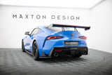 Maxton Design Carbon Spoiler With Upper Swan Mounting + Led Toyota Supra Mk5 by Maxton Design CF-TO-SU-5-WING5-UPP-245-P+LED