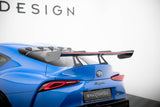 Maxton Design Carbon Spoiler With Upper Swan Mounting + Led Toyota Supra Mk5 by Maxton Design CF-TO-SU-5-WING5-UPP-245-P+LED