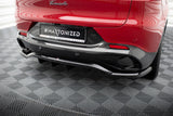 Maxton Design Central Rear Splitter (With Vertical Bars) Alfa Romeo Tonale Mk1 by Maxton Design AL-TO-1-RD1G+RD2G