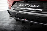 Maxton Design Central Rear Splitter (With Vertical Bars) Alfa Romeo Tonale Mk1 by Maxton Design AL-TO-1-RD1G+RD2G