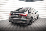 Maxton Design Central Rear Splitter (With Vertical Bars) Audi A3 S-Line Sedan 8Y by Maxton Design AU-A3-8Y-SLINE-S-RD1G+RD2G