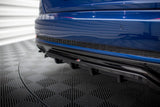 Maxton Design Central Rear Splitter (With Vertical Bars) Audi A4 S-Line (Us My2019) by Maxton Design AU-A4-B9-COMP-RD1G+RD2G