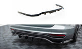 Maxton Design Central Rear Splitter (With Vertical Bars) Audi A6 Allroad C8 by Maxton Design AU-A6-C8-AR-RD1G+RD2G