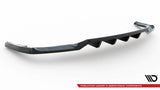Maxton Design Central Rear Splitter (With Vertical Bars) Audi Q5 S-Line SUV Mk2 Facelift by Maxton Design AU-Q5-2F-SLINE-RD1G+RD2G