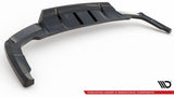 Maxton Design Central Rear Splitter (With Vertical Bars) Audi Q5 S-Line SUV Mk2 Facelift by Maxton Design AU-Q5-2F-SLINE-RD1G+RD2G