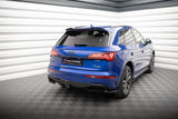 Maxton Design Central Rear Splitter (With Vertical Bars) Audi Q5 S-Line SUV Mk2 Facelift by Maxton Design AU-Q5-2F-SLINE-RD1G+RD2G