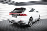 Maxton Design Central Rear Splitter (With Vertical Bars) Audi Q8 S-Line Mk1 by Maxton Design AU-Q8-1-SLINE-RD1G+RD2G
