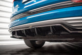 Maxton Design Central Rear Splitter (With Vertical Bars) Audi E-Tron by Maxton Design AU-ETRON-1-RD1G+RD2G