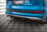 Maxton Design Central Rear Splitter (With Vertical Bars) Audi E-Tron by Maxton Design AU-ETRON-1-RD1G+RD2G