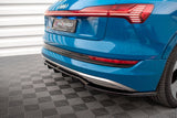 Maxton Design Central Rear Splitter (With Vertical Bars) Audi E-Tron by Maxton Design AU-ETRON-1-RD1G+RD2G
