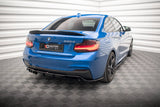 Maxton Design Central Rear Splitter (With Vertical Bars) BMW 2 M-Pack F22 by Maxton Design BM-2-22-MPACK-RD1G+RD2G