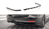 Maxton Design Central Rear Splitter (With Vertical Bars) BMW 3 GT F34 by Maxton Design BM-3-34-GT-RSD1G+RD1G