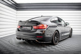 Maxton Design Central Rear Splitter (With Vertical Bars) BMW 4 Gran Coupe F36 by Maxton Design BM-4-F36-GC-RD1G+RD2G