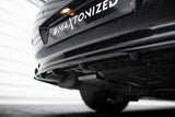 Maxton Design Central Rear Splitter (With Vertical Bars) BMW 6 Coupe / Cabrio E63 / E64 by Maxton Design BM-6-63-RD1G+RD2G