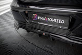 Maxton Design Central Rear Splitter (With Vertical Bars) BMW 7 M-Pack G70 by Maxton Design BM-7-G70-MPACK-RD1G+RD2G
