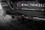 Maxton Design Central Rear Splitter (With Vertical Bars) BMW 7 M-Pack G70 by Maxton Design BM-7-G70-MPACK-RD1G+RD2G