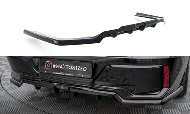 Maxton Design Central Rear Splitter (With Vertical Bars) BMW 7 M-Pack G70 by Maxton Design BM-7-G70-MPACK-RD1G+RD2G