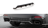 Maxton Design Central Rear Splitter (With Vertical Bars) BMW X3 M-Pack G01 Facelift by Maxton Design BM-X3-01F-MPACK-RD1G+RD2G