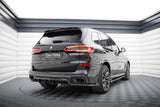 Maxton Design Central Rear Splitter (With Vertical Bars) BMW X5 M-Pack G05 by Maxton Design BM-X5-05-MPACK-RD2G+RD3G