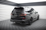 Maxton Design Central Rear Splitter (With Vertical Bars) BMW X7 M-Pack G07 Facelift by Maxton Design BM-X7-07F-MPACK-RD1G+RD2G