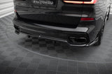 Maxton Design Central Rear Splitter (With Vertical Bars) BMW X7 M-Pack G07 Facelift by Maxton Design BM-X7-07F-MPACK-RD1G+RD2G