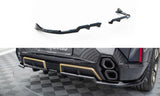 Maxton Design Central Rear Splitter (With Vertical Bars) BMW XM G09 by Maxton Design BM-XM-1-RSD1G+RD1G