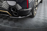 Maxton Design Central Rear Splitter (With Vertical Bars) BMW XM G09 by Maxton Design BM-XM-1-RSD1G+RD1G