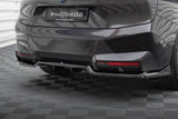Maxton Design Central Rear Splitter (With Vertical Bars) BMW Ix Sport / M60 by Maxton Design BM-IX-1-MPACK-RD1G+RD2G