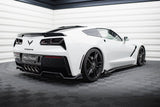 Central Rear Splitter (with vertical bars) Chevrolet Corvette C7 by CHEVROLET CH-CO-C7-RD3G+RD2G