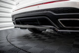 Maxton Design Central Rear Splitter (With Vertical Bars) - Ford Edge Sport Mk2 by Maxton Design FO-ED-2-SPORT-RD1G+RD2G