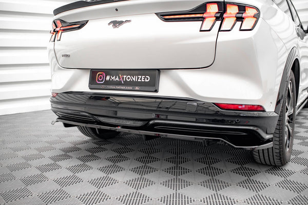Maxton Design Central Rear Splitter (With Vertical Bars) Ford Mustang ...