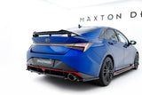Central Rear Splitter (with vertical bars) Hyundai Elantra N Mk7 by HYUNDAI HY-EL-7-N-RD1G+RD2G