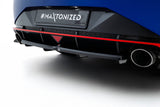 Central Rear Splitter (with vertical bars) Hyundai Elantra N Mk7 by HYUNDAI HY-EL-7-N-RD1G+RD2G