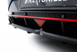 Central Rear Splitter (with vertical bars) Hyundai Elantra N Mk7 by HYUNDAI HY-EL-7-N-RD1G+RD2G