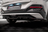 Maxton Design Central Rear Splitter (With Vertical Bars) Kia Ev6 Gt-Line Mk1 by Maxton Design KI-EV6-1-GTLINE-RD1G+RD2G