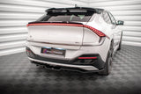 Maxton Design Central Rear Splitter (With Vertical Bars) Kia Ev6 Gt-Line Mk1 by Maxton Design KI-EV6-1-GTLINE-RD1G+RD2G