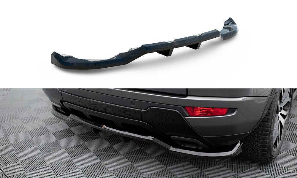 Maxton Design Central Rear Splitter - (With Vertical Bars) Land Rover ...
