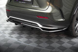 Maxton Design Central Rear Splitter (With Vertical Bars) Lexus Nx F-Sport Mk2 by Maxton Design LE-NX-2-FSPORT-RD1G+RD2G