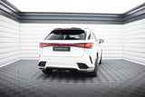 Maxton Design Central Rear Splitter (With Vertical Bars) Lexus Rx F-Sport Mk5 by Maxton Design LE-RX-5-FSPORT-RD1G+RD2G