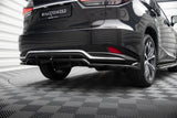 Maxton Design Central Rear Splitter (With Vertical Bars) Lexus Rx Mk4 Facelift by Maxton Design LE-RX-4F-RD1G+RD2G