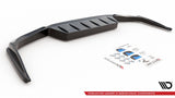 Maxton Design Central Rear Splitter (With Vertical Bars) Lexus Ux Mk1 by Maxton Design LE-UX-1-RD1G+RD2G