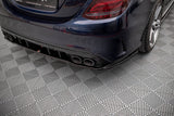 Maxton Design Central Rear Splitter (With Vertical Bars) Mercedes-AMG C 43 Sedan W205 Facelift by Maxton Design ME-C-205-AMG-RD1G+RD2G
