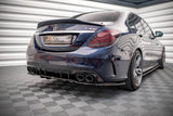 Maxton Design Central Rear Splitter (With Vertical Bars) Mercedes-AMG C 43 Sedan W205 Facelift by Maxton Design ME-C-205-AMG-RD1G+RD2G
