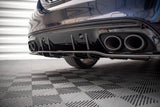 Maxton Design Central Rear Splitter (With Vertical Bars) Mercedes-AMG C 43 Sedan W205 Facelift by Maxton Design ME-C-205-AMG-RD1G+RD2G