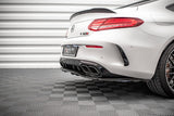Maxton Design Central Rear Splitter (With Vertical Bars) Mercedes-AMG C 63AMG Coupe C205 Facelift by Maxton Design ME-C-205F-AMG-C-RD1G+RD2G